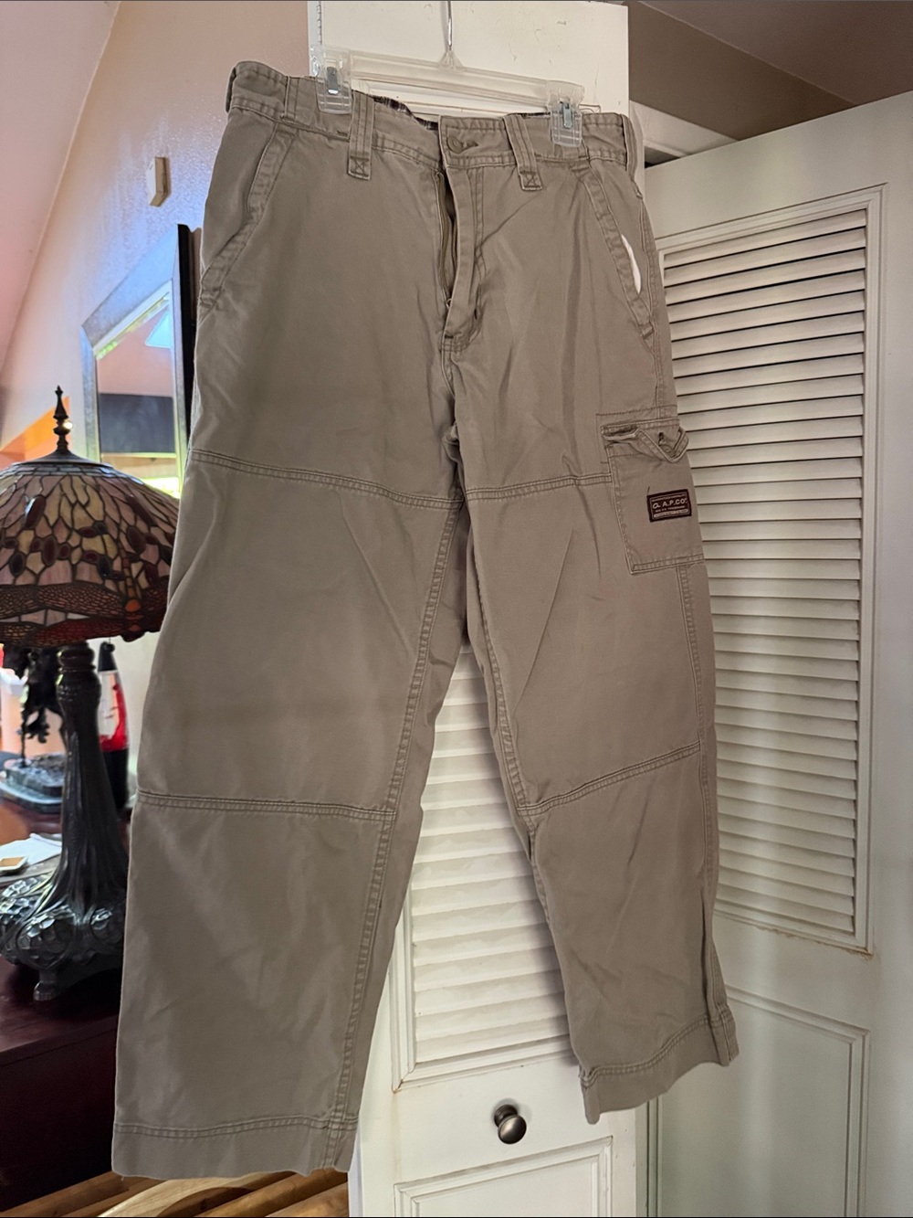 A.P.C. Men's Cargo Pants in Light Khaki